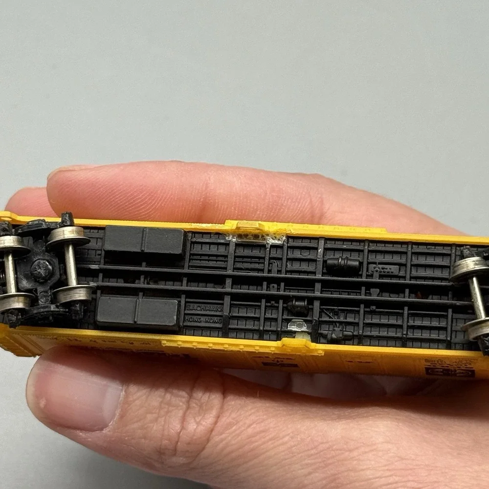 Bachmann N Scale Santa Fe Texas Chief 50' Boxcar SFRD 10248 Yellow Freight Car